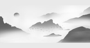 水墨山水意境图