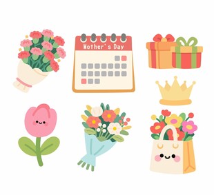 节日花卉礼品装饰元素