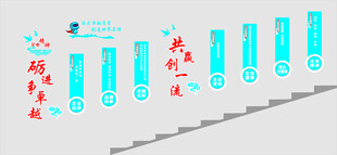 中建楼梯文化墙