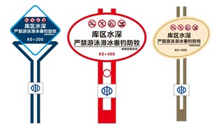 水深危险警示牌