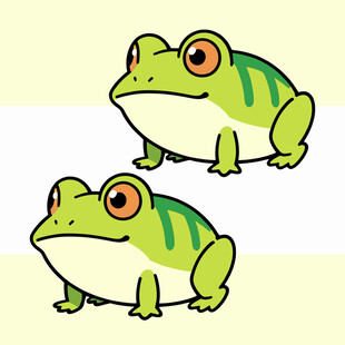 可爱青蛙插画
