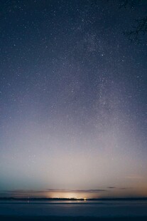 海上星空夜景迷人景象