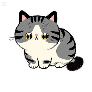 猫咪卡通画图片