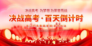 高考红色励志背景   