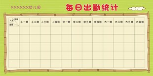 幼儿园每日出勤统计