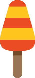 彩色条纹冰淇淋