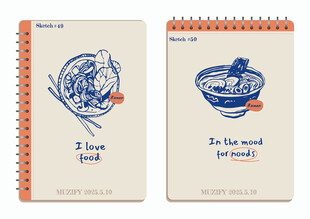 线圈本拉面 装饰画