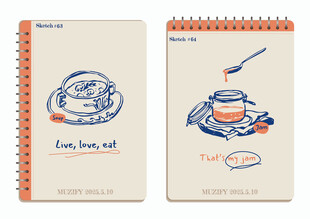 线圈本美食 装饰画