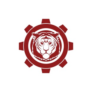 虎与齿轮标志设计