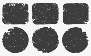 黑色墨痕图形素材集合