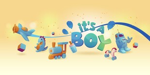 可爱男孩主题装饰布置