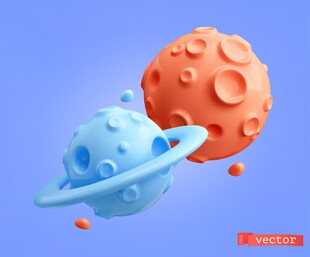 梦幻星球插画