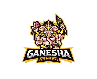 象头神Ganesh游戏标志