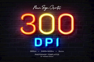 300 DPI高分辨率标志展示
