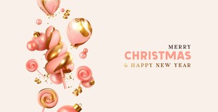 新年缤纷甜点贺图