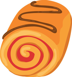 美味瑞士卷甜点