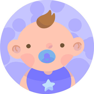 可爱婴儿插画
