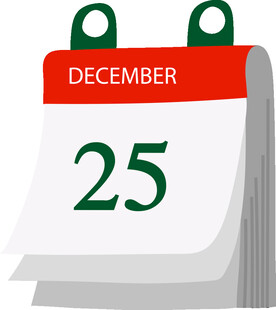 12月25日日历图标