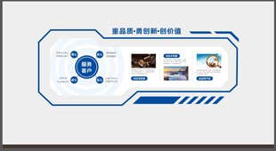 企业文化墙服务品质展板