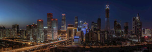 璀璨都市夜景俯瞰图