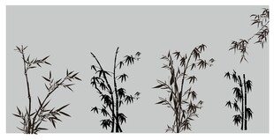竹子剪影