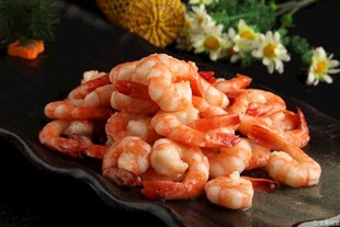 美味虾仁摆盘精致