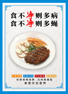 营养均衡美食宣传海报