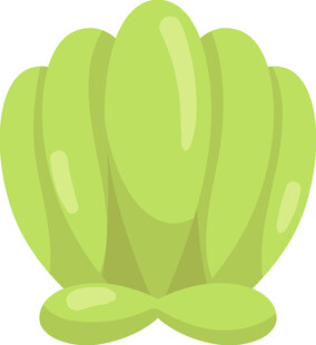 绿色贝壳卡通形象