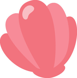 粉色贝壳图标