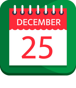 12月25日日历图标
