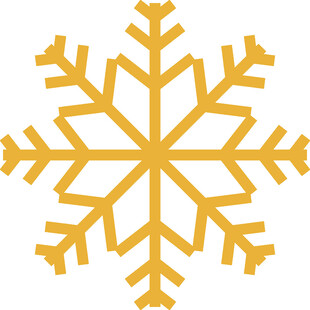 金色雪花图案