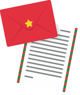 红色信封与信纸