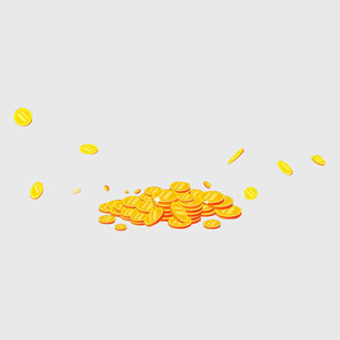 金币散落画面