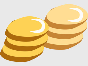 堆叠的金币