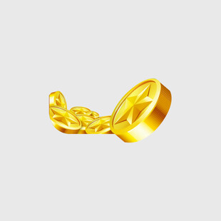 散落的金色硬币