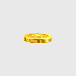 金色金币图标