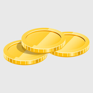 三枚金色硬币