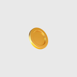 金色硬币悬浮图