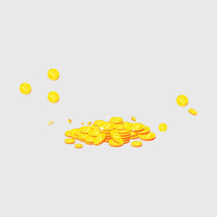 金币散落画面