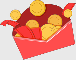 红包中满是金币