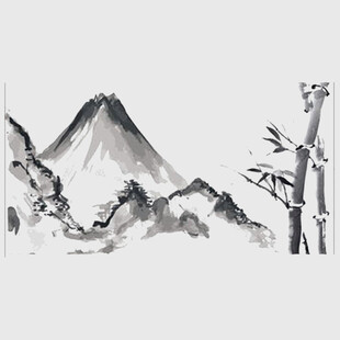 水墨山水意境图