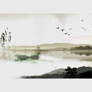 水墨山水意境图