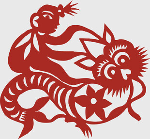 剪纸艺术 猴与龙的灵动造型