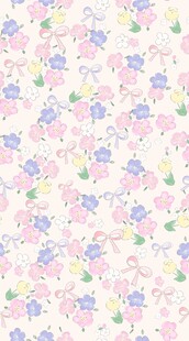 清新花卉图案背景图