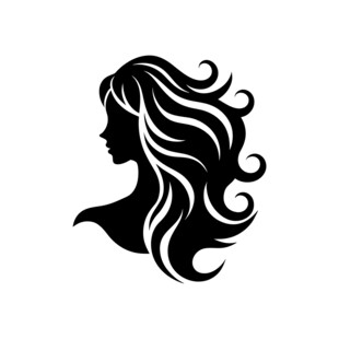 女性头像剪影