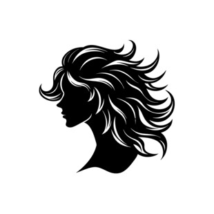 女性头像剪影