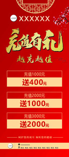 充值有礼展架  足浴