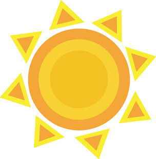 卡通风格太阳图标