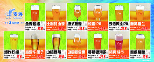 精酿啤酒饮料灯箱海报