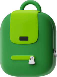 绿色 背包 3D icon